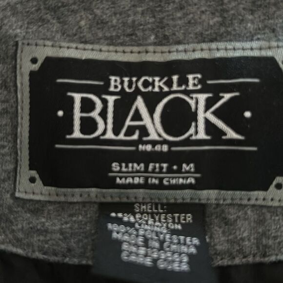 Buckle Black Men’s Vest Sz M Slim Fit Gray Black - Picture 3 of 3